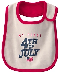 Carter's Baby Boys' or Girls' Fourth of July Bib