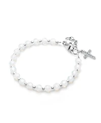 Tiny Blessings Shimmer Crystal with Cross Bracelet