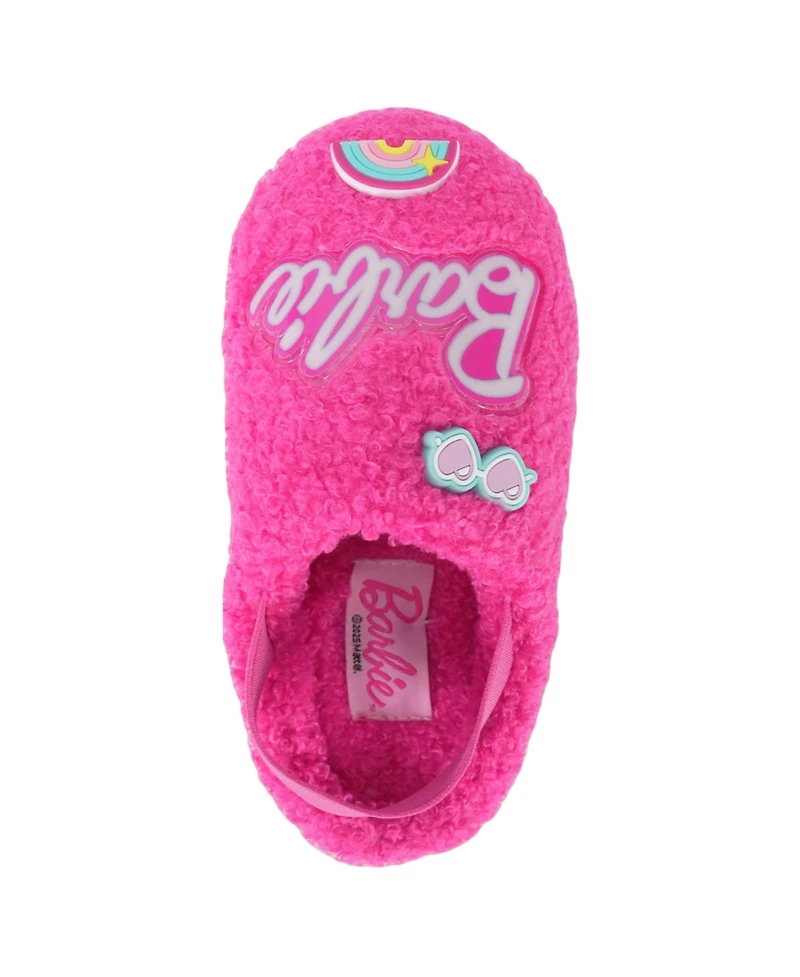 Barbie Toddler Faux Fur Slip-On Slippers