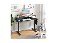 Slickblue Adjustable Electric Standing Desk with 2 Drawers for Home Office