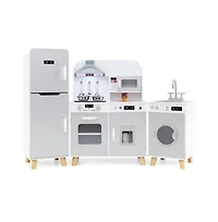 Hongge Kids Kitchen Playset 3 in 1 with Refrigerator and Washing Machine