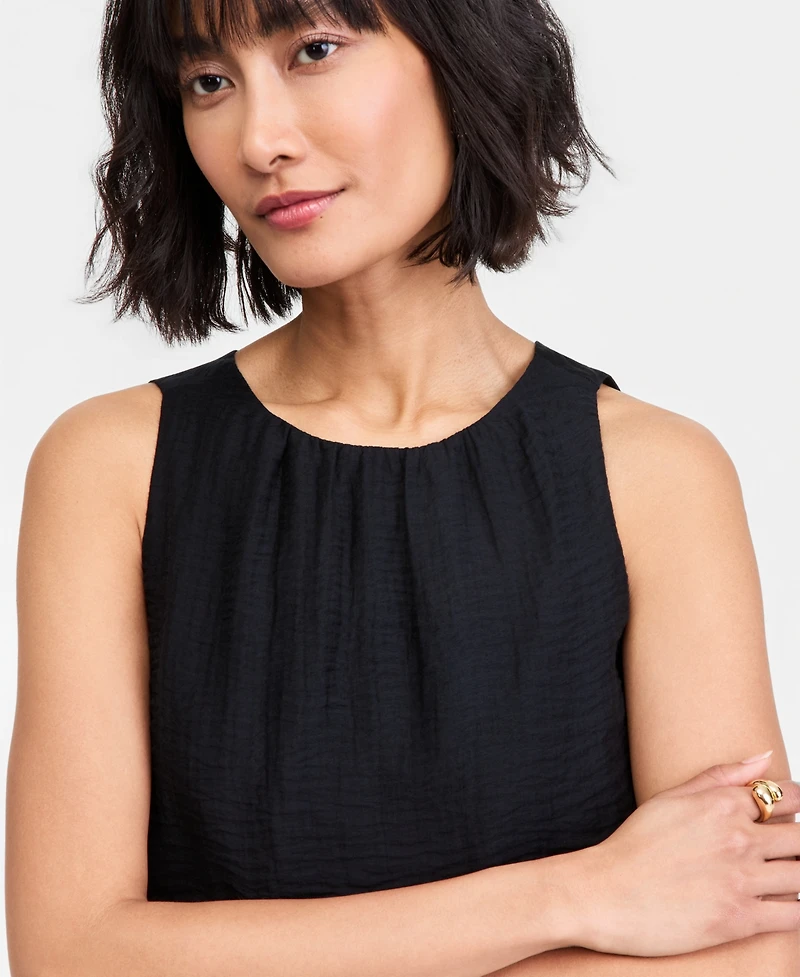 On 34th Women's Gauze Cropped Bubble Tank Top, Macy's Exclusive