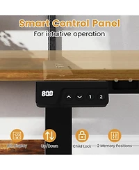 Gouun Electric Standing Desk Frame with Led Display and Height Memory