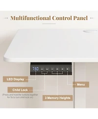 Gouun 63 in Electric Standing Desk with 3 Memory Heights and Led Display