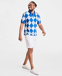Club Room Men's Fraternity Argyle Polo Shirt, Macy's Exclusive - Collegiate