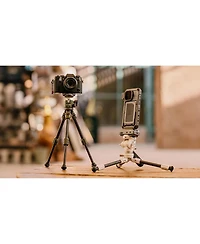 Tilta Tabletop Ball Head with 1-Stage Carbon Fiber Tripod Legs, Snow White