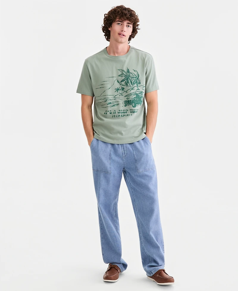 Sun + Stone Men's Cotton Jeep Spirit Graphic T-Shirt, Macy's Exclusive