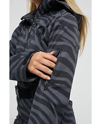 Oosc Women's Chic Ski Suit - Black Tiger