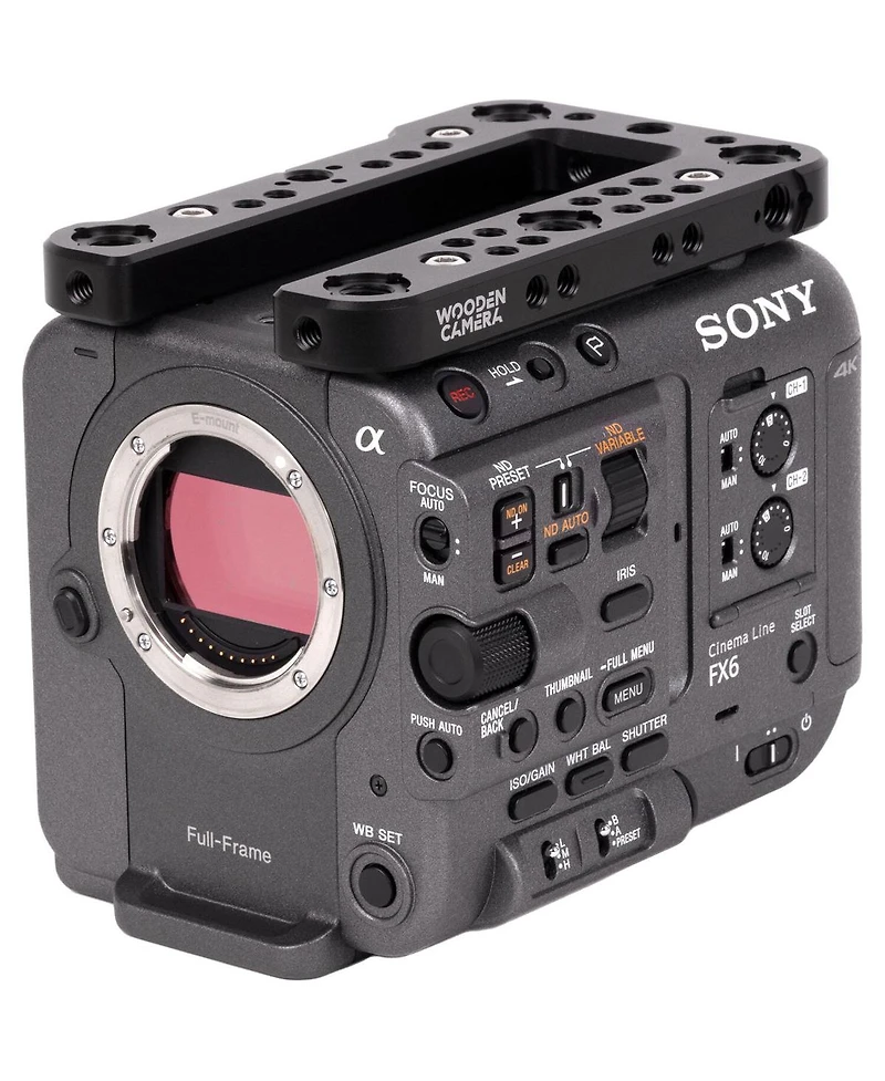 Wooden Camera Top Plate for Sony FX6 Camera