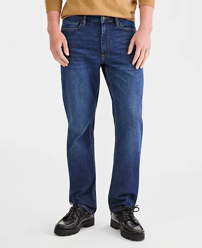Sun + Stone Men's Navy Wash Straight-Fit Jeans, Macy's Exclusive
