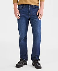 Sun + Stone Men's Navy Wash Straight-Fit Jeans, Macy's Exclusive