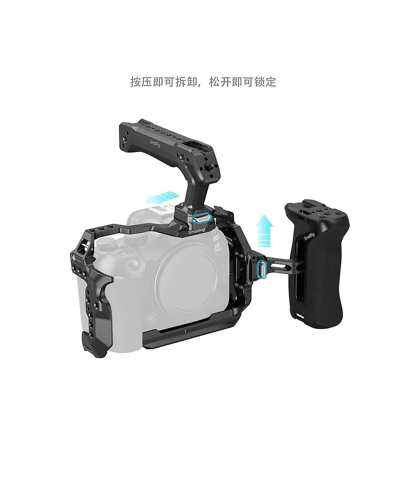 SmallRig HawkLock Quick Release Advanced Edition Full Camera Cage Kit for Canon Eos R6 Mark Iii/R6 Mark Ii
