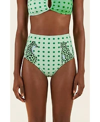 Jessie Zhao New York Women's Polka Bloom Reversible Bikini Bottom