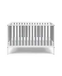 Jujabu 3 in 1 Convertible Solid Wood Island Crib Two Tone Modern Classic