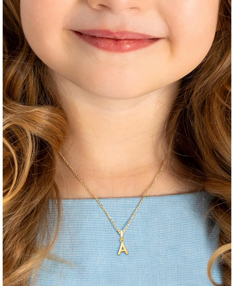 Tiny Blessings 14k gold Modern Initial Necklace
