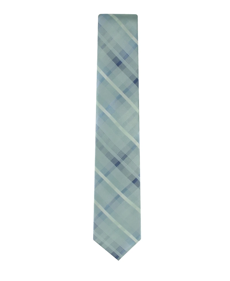 Calvin Klein Men's Drogo Plaid Pattern Tie