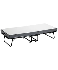 Sugift Rollaway Bed, 31" x 75", Foldable Bed with 4" Mattress, for Adults and Guests