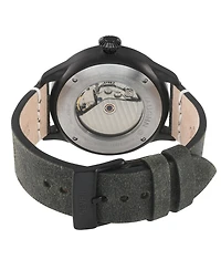 Gevril Men's Vaughn Swiss Automatic Italian Leather Strap Watch