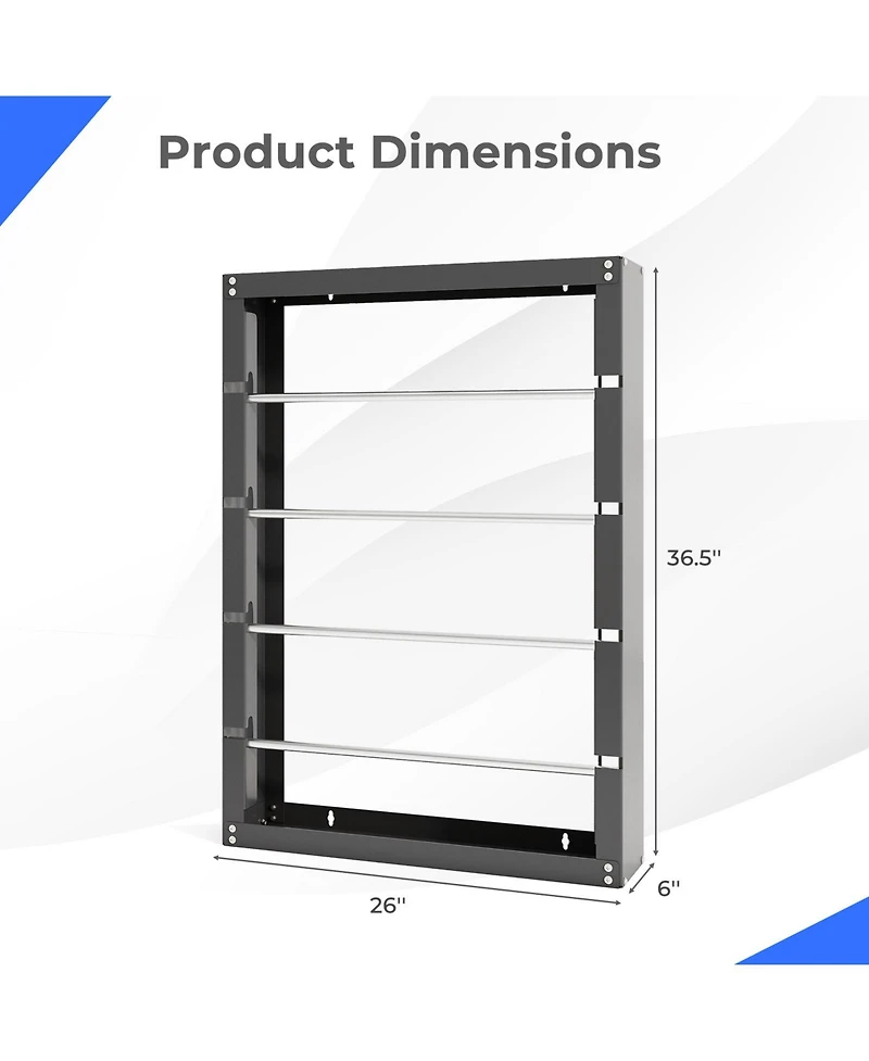 Sugift Wire Spool Rack with Four Rods for Industrial Retail Use