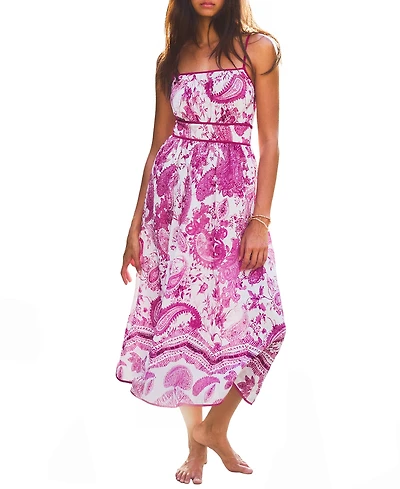 Cupshe Women's Night Show Paisley Midi Beach Dress