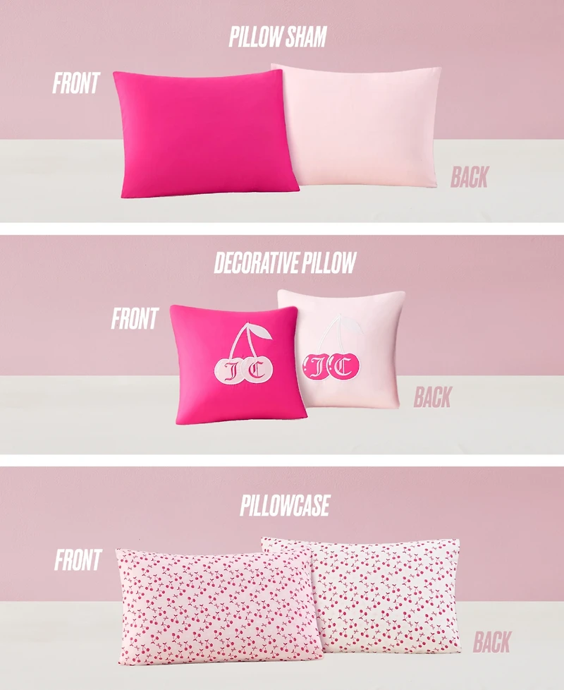 Juicy Couture Reversible 8-Pc. Bed in a Bag Comforter Set