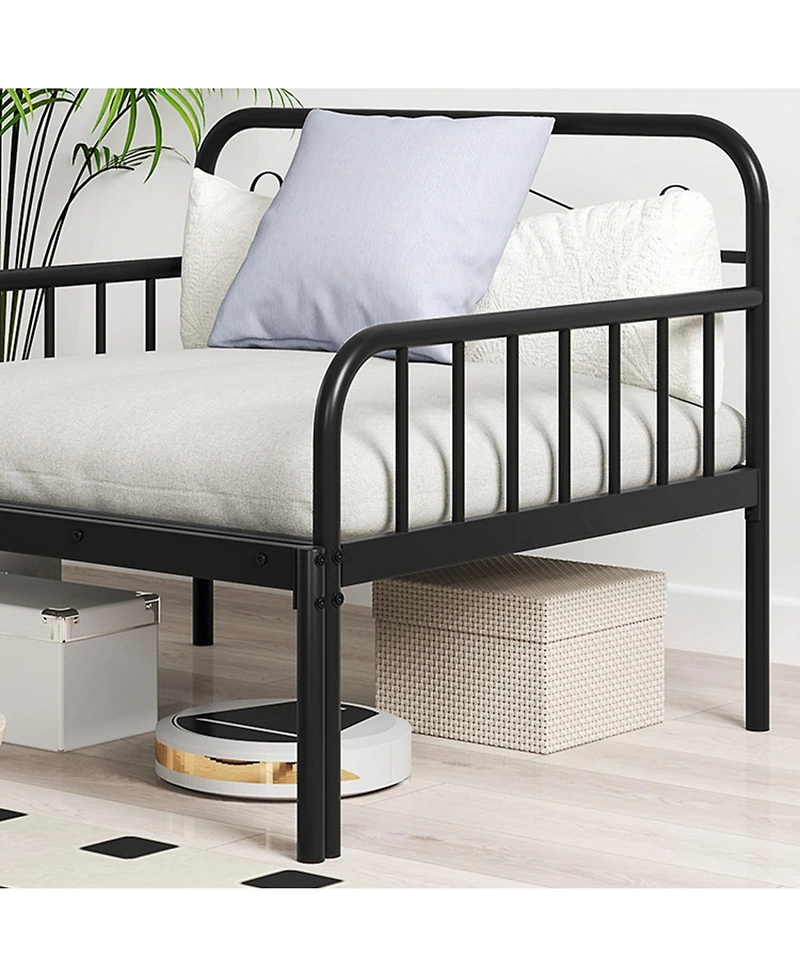 Gouun Metal Extendable Metal Daybed with Slat Support