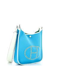 Pre-Owned HERMES Pm Neo Evelyne Bag Toile and Leather