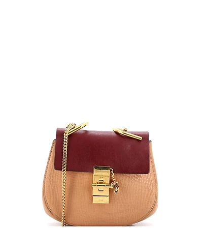 Pre-Owned Chloe Mini Drew Crossbody Bag Leather