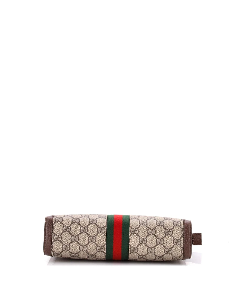 Pre-Owned Gucci Medium Ophidia Pouch Gg Coated Canvas