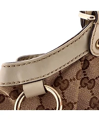 Pre-Owned Gucci Large Sukey Tote Gg Canvas with Leather