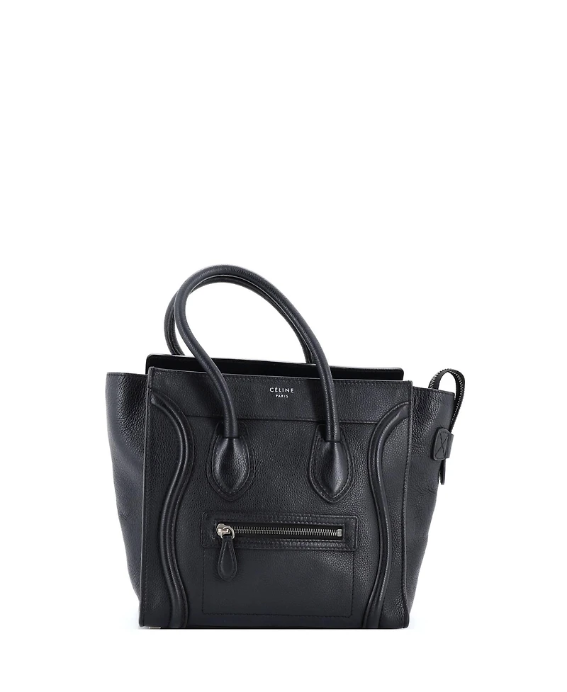 Pre-Owned Celine Micro Luggage Bag Grainy Leather