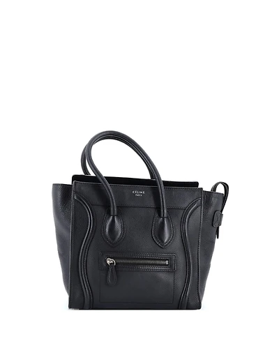 Pre-Owned Celine Micro Luggage Bag Grainy Leather