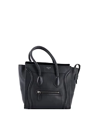 Pre-Owned Celine Micro Luggage Bag Grainy Leather