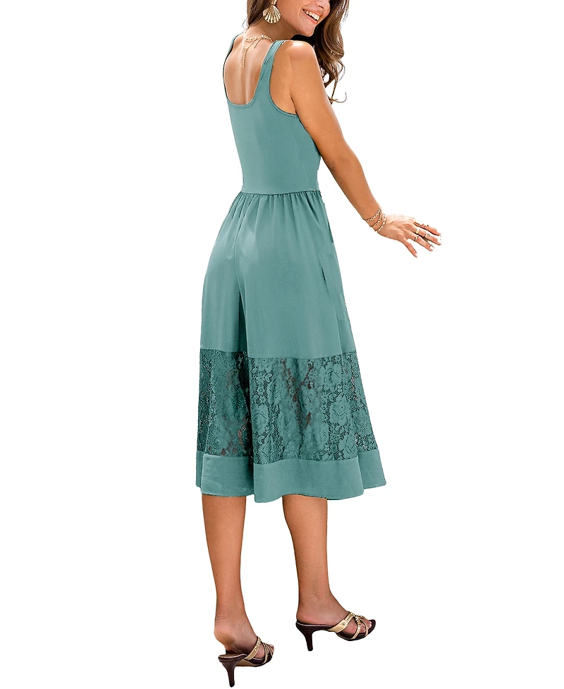 Cupshe Women's Pretty Big Deal Black Midi Beach Dress