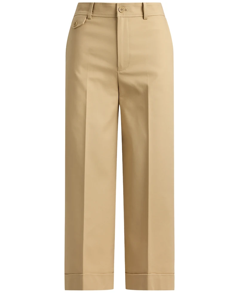 Lauren Ralph Petite Cropped Wide-Leg Pants