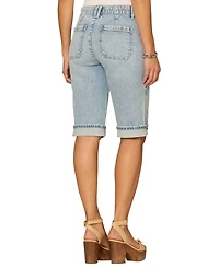Democracy Petite Mid-Rise Bermuda Shorts
