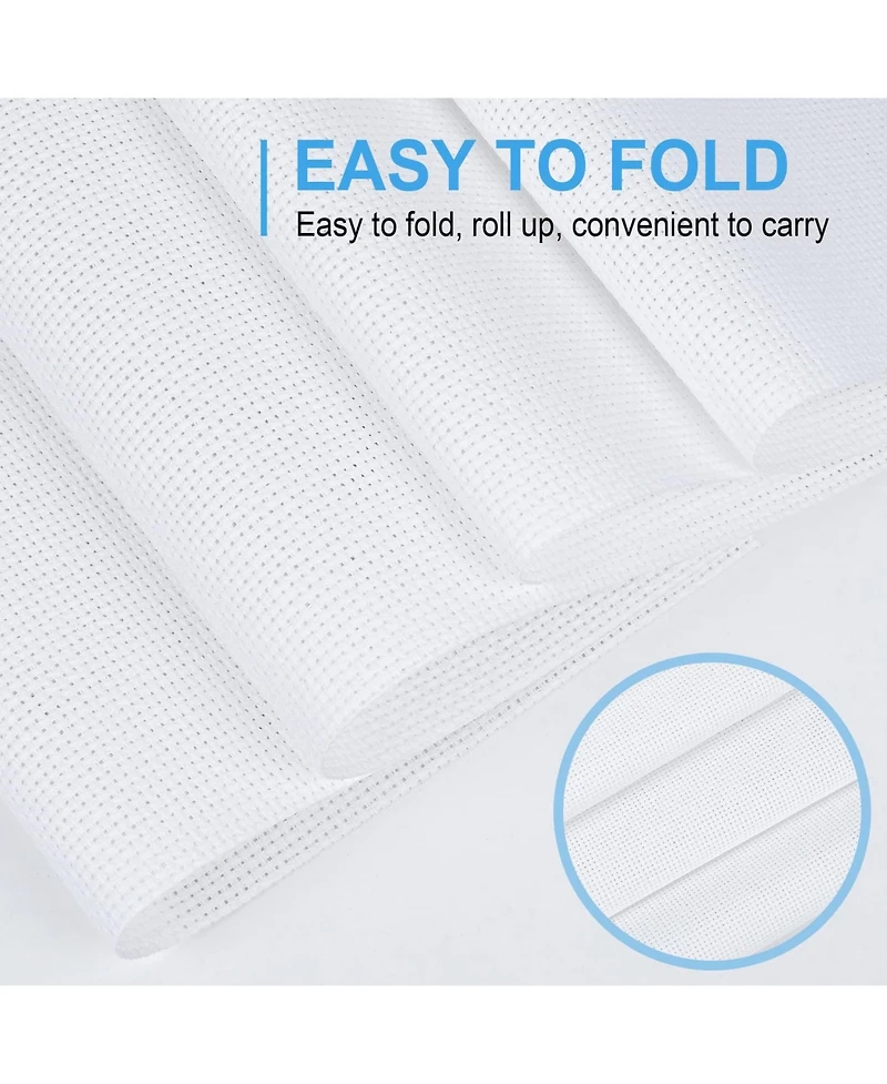 Gnuadz 16 Pcs 14 Ct Cross Fabric Aida Cloth Craft Embroidery Classic Reserve Home Diy Handmade Needlework Decoration