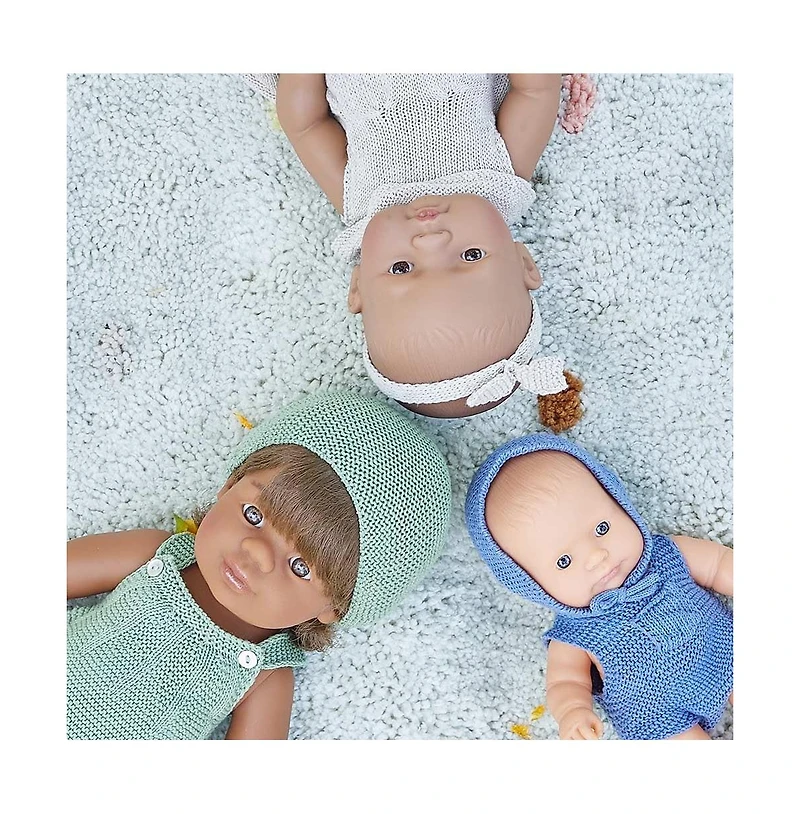 Miniland Doll 12 5/8'' Caucasian Girl (Polybag) - Made in Spain, Anatomically Correct, Quality, Inclusion