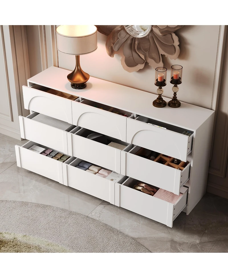 Famapy 9-Drawer Dresser With Elegent Design