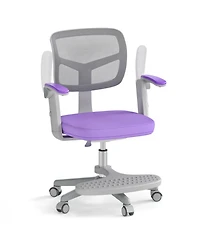 Gouun Adjustable Children Desk Chair with Y-Shaped Lumbar Support and Footrest
