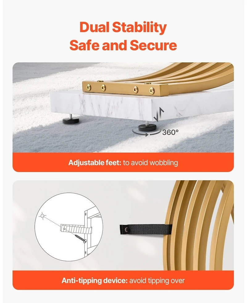 Sugift Narrow Console Sofa Table, 39.4 in, Behind Couch Table with Metal Frame