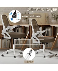 Gouun Ergonomic Mesh Desk Chair with Lumbar Support and Flip-Up Arms