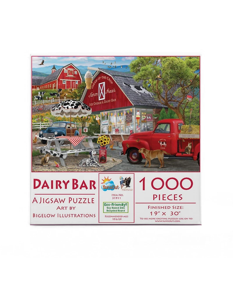 SunsOut Dairy Bar 1000 piece Jigsaw Puzzle for Adults