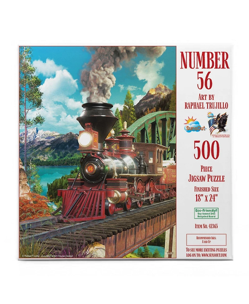 SunsOut Number 56 500 piece Jigsaw Puzzle for Adults