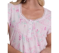 Miss Elaine Women's Short-Sleeve Top and Pull-On Shorts, 2-Pc Set