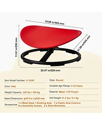 Sugift Kids Swivel Chair, 220 lbs Capacity, Sensory Toy Chair, Focus and Balance