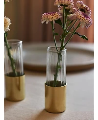 Fleck, Fluted Glass Bud Vases, Set of 4