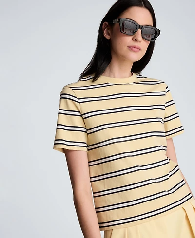 Kenneth Cole Women's Crewneck Striped T-Shirt