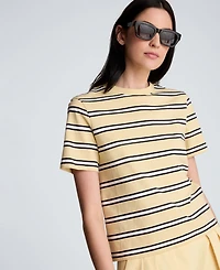 Kenneth Cole Women's Crewneck Striped T-Shirt