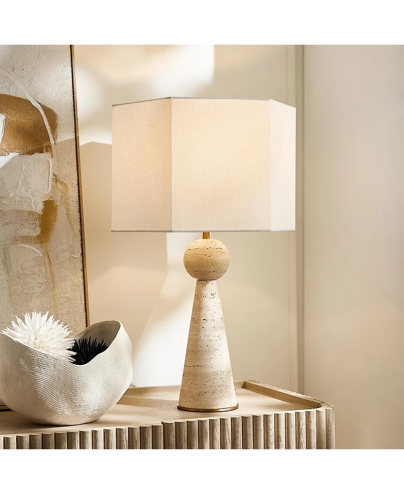Z Gallerie Alviso Travertine Table Lamp